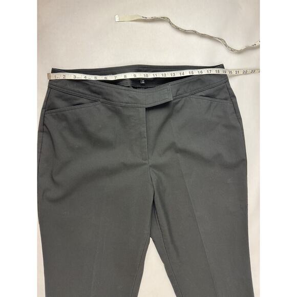 Talbots Heritage Dress Pants Black Wide Leg Career Preppy Office Plus Size 16W - Picture 3 of 10